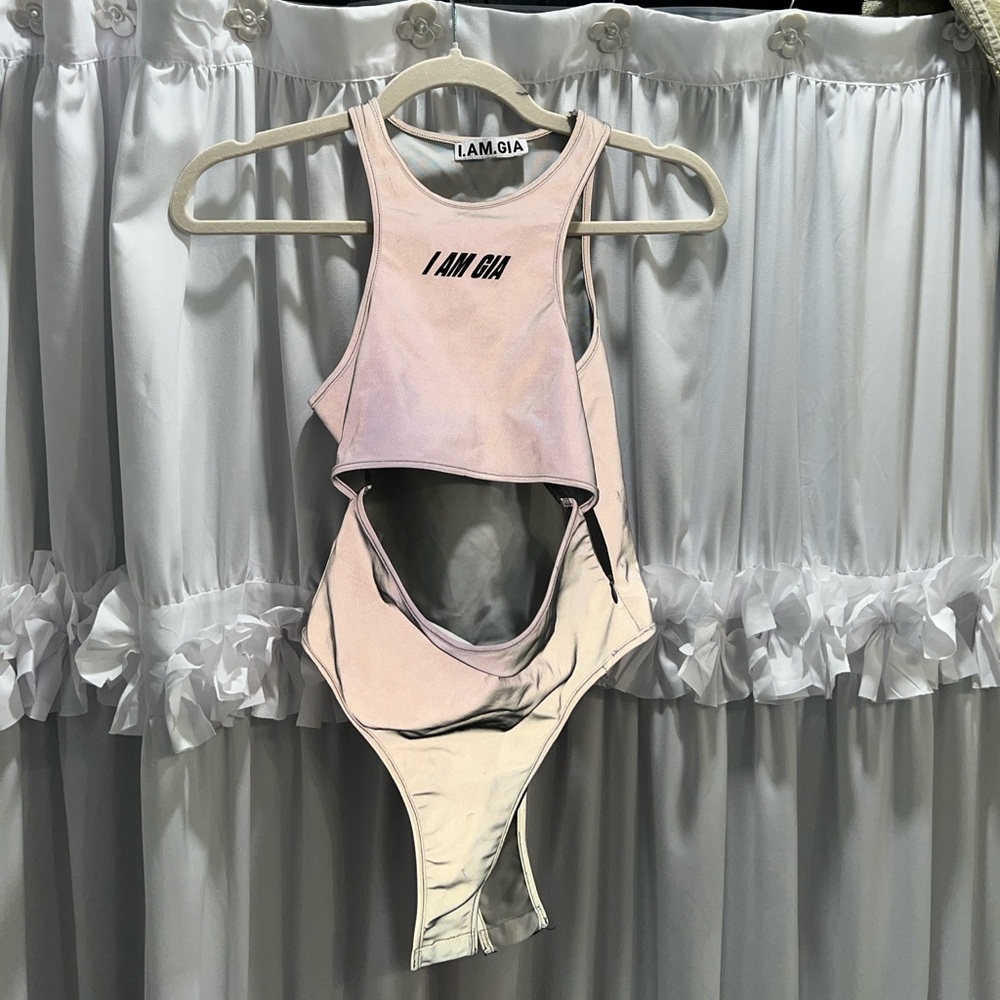 I.AM.GIA Reflective Cutout Bodysuit